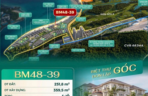 ĐỘC QUYỀN SIÊU PHẨM: BIỆT THỰ ĐƠN LẬP GÓC GIÁ TỐT NHẤT QUỸ HÀNG VHGG HẠ LONG!